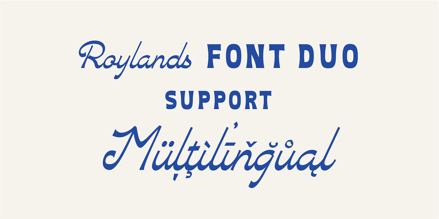 Пример шрифта Roylands Font Duo #3